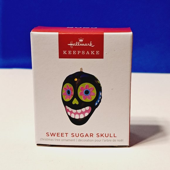 2023 Hallmark Halloween SWEET SUGAR SKULL Keepsake Ornament 1" MINIATURE - Picture 3 of 7